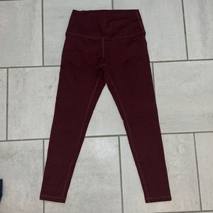 Fleo 25” Leggings, Heathered Maroon, Size M